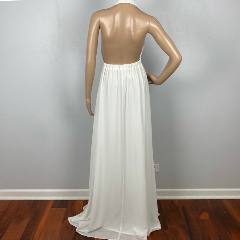 SHOW ME YOUR MUMU IVORY HALTER MAXI DRESS - Picture 9 of 11